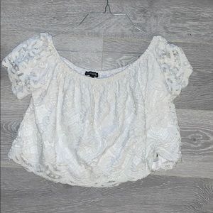 Off the shoulder crop top